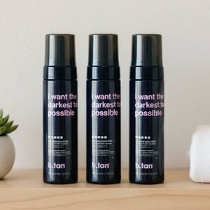 3 New Sealed: b.tan i want the darkest tan possible 1 hour self tanner 🐰 vegan